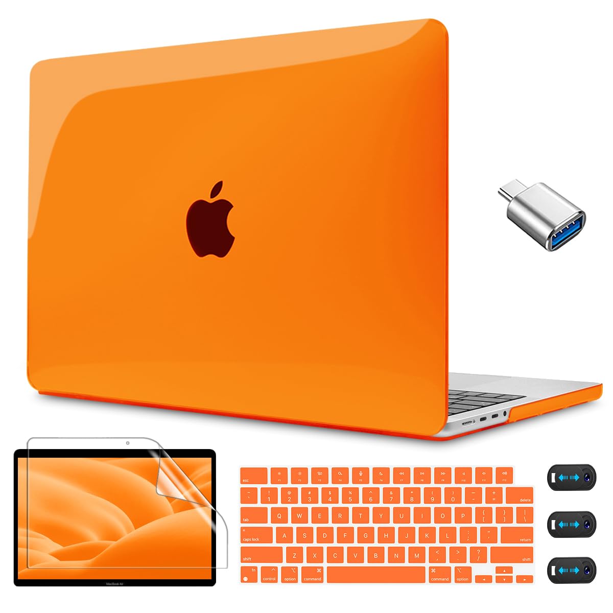 Amazon.com: CISSOOK Orange Case for MacBook Pro 14 Inch 2026 2025